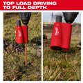 Milwaukee Side Load Ground Rod Driver top load driving