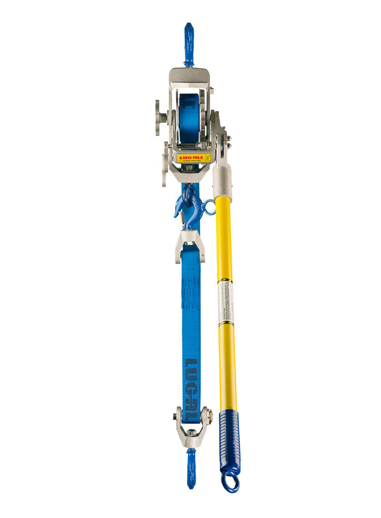 Lug-All 4-B - 2 Ton Web Strap Hoist w/ Hot Stick Rings - view 3