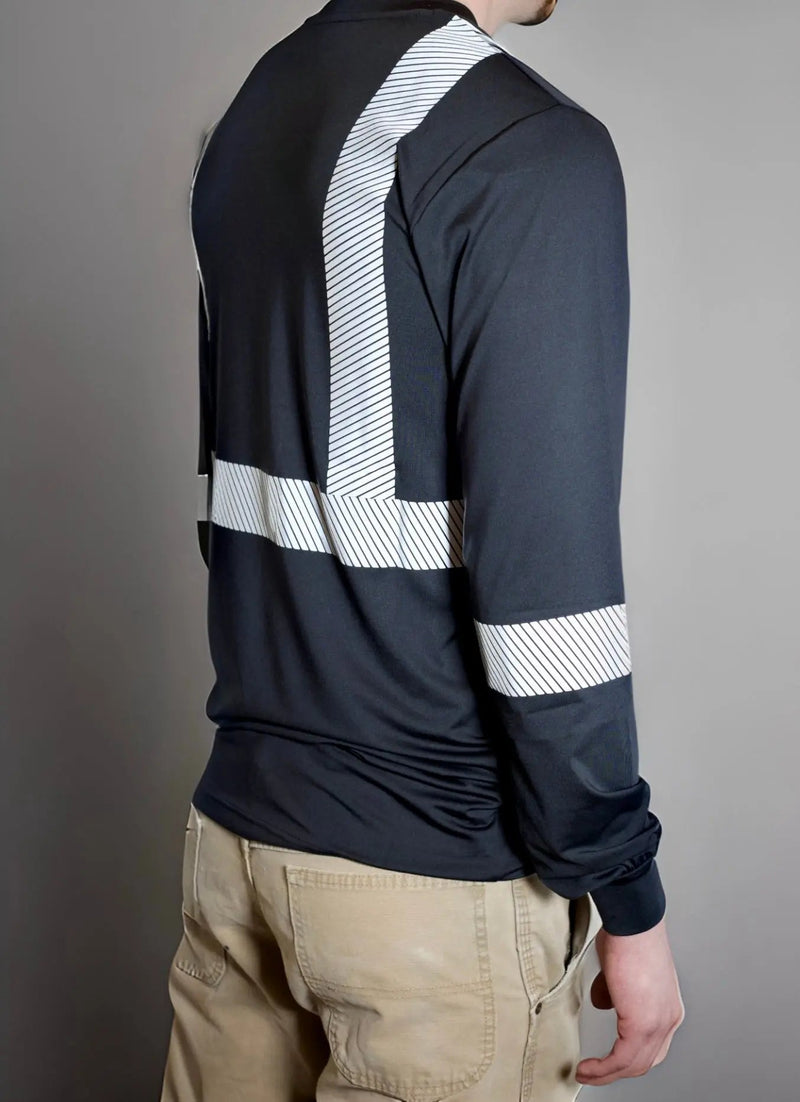 Load image into Gallery viewer, Non FR Hi-Vis Long Sleeve Shirt - Black
