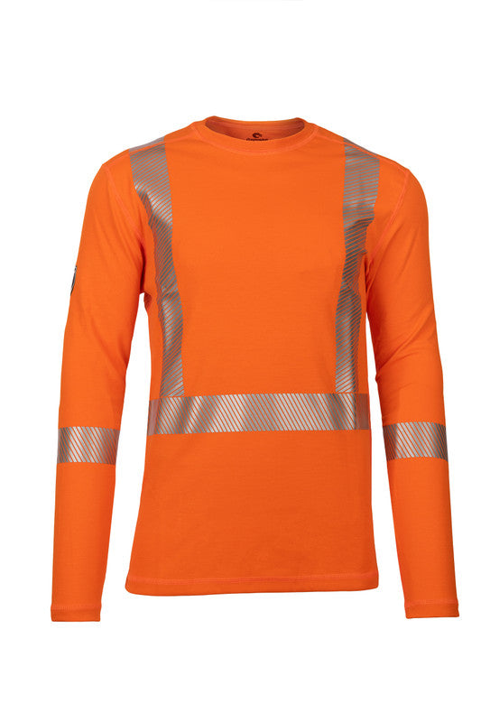 Men's Pro Dry® Hi-Vis Orange Long Sleeve FR Shirt