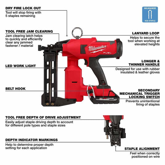 M18 FUEL Utility Fencing Stapler Kit