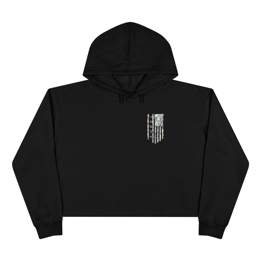 Money Flag Crop Hoodie