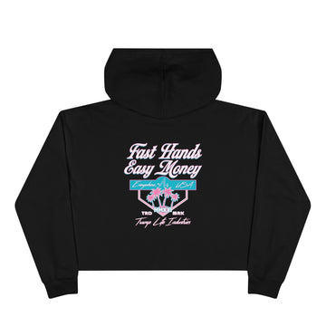 Fast Hands Easy Money Miami Crop Hoodie