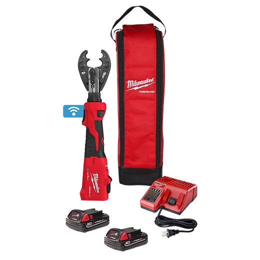 M18 FORCE LOGIC 6T Linear Utility Crimper Kit w/ O-D3 Jaw