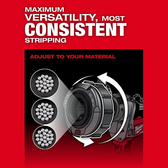 M18 FUEL Covered Conductor Cable Stripper Kit w/ Adjustable Bushings