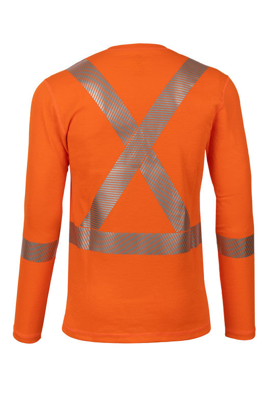 Men's Pro Dry® Hi-Vis Orange Long Sleeve FR Shirt