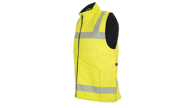 Load image into Gallery viewer, FR Winter Insulated Safety Vest Zip Closure Class 2 CAT3
