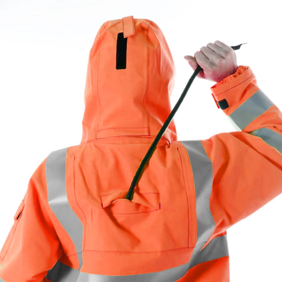 EXTREME GORE-TEX PYRAD® CAT 3 FR/ARC Rated Breathable High Visibility Rainwear Coat Orange/Black