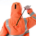 EXTREME GORE-TEX PYRAD® CAT 3 FR/ARC Rated Breathable High Visibility Rainwear Bomber Jacket Orange/Black