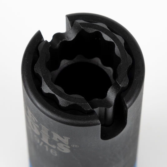 3-in-1 Slotted Impact Socket, 12-Point, 3/4 and 9/16-Inch