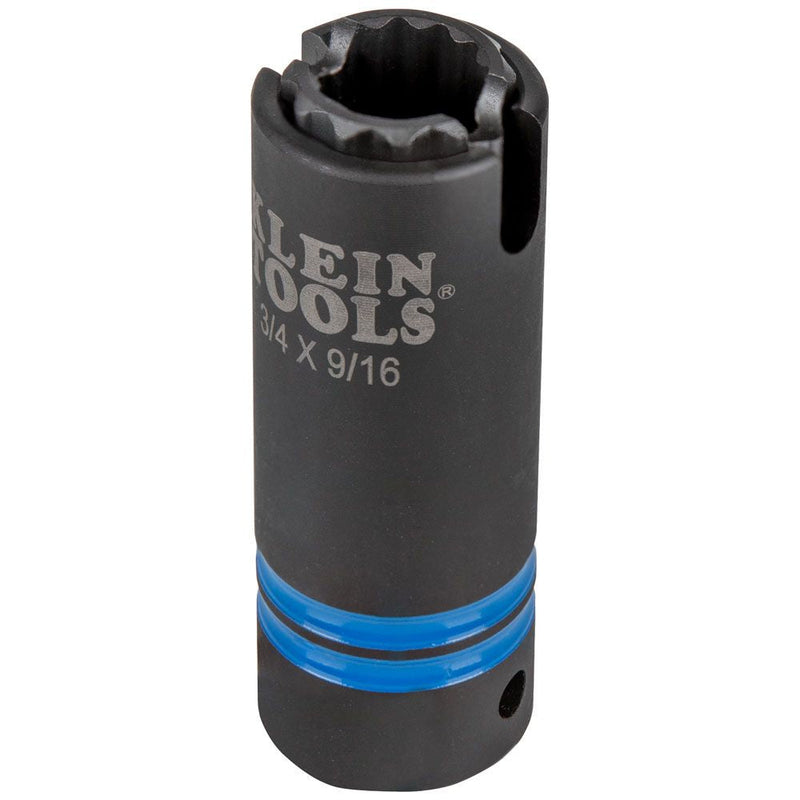 Load image into Gallery viewer, Klein 3-in-1 Slotted Impact Socket, 12-Point, 3/4 &amp; 9/16-Inch - 66031
