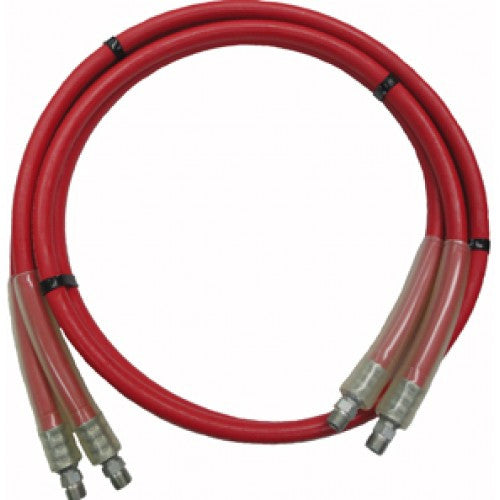 10 Non Conductive Rubber Hydraulic Hose 3/8" X 3/8" Pipe Thread