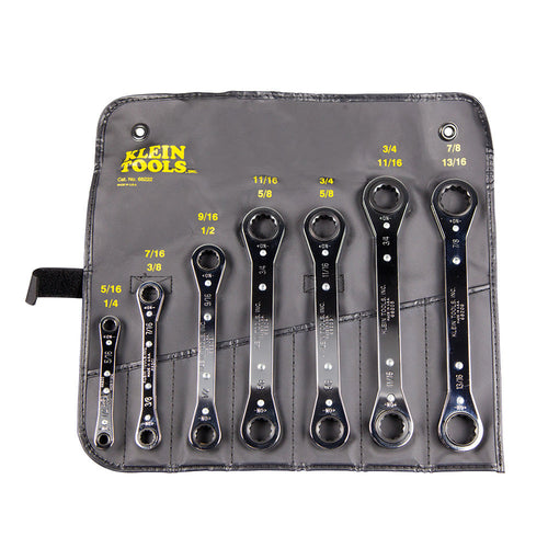 Klein 7 Piece Ratcheting Box Wrench Set (94-68222)