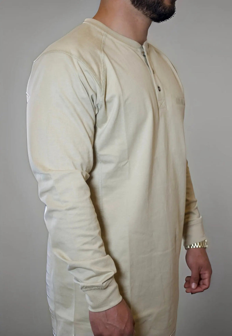 Load image into Gallery viewer, FR 3-Button Henley Shirt - Tan
