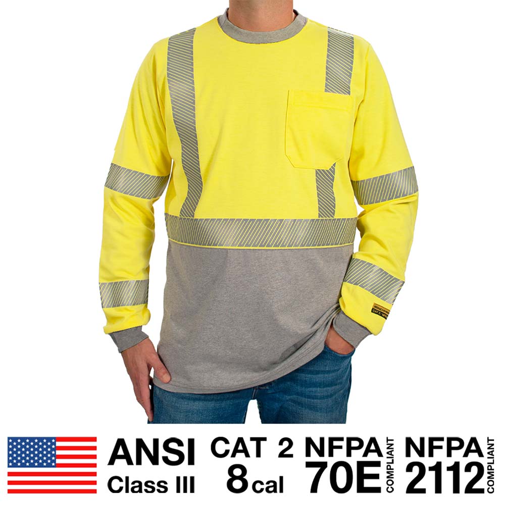 "Tracer" Hi Visibility Flame Resistant T-Shirt