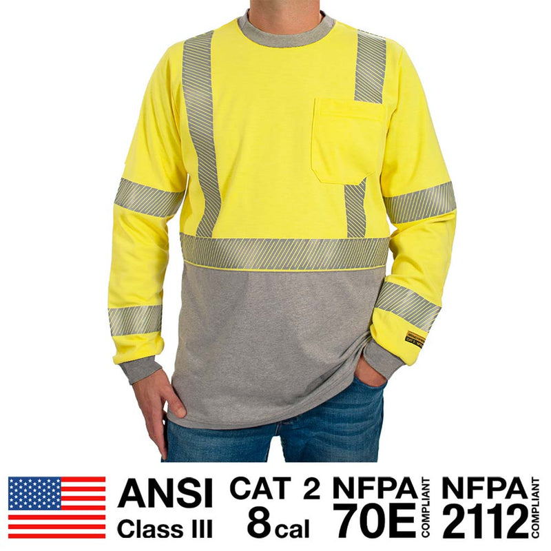 Load image into Gallery viewer, &quot;Tracer&quot; Hi Visibility Flame Resistant T-Shirt
