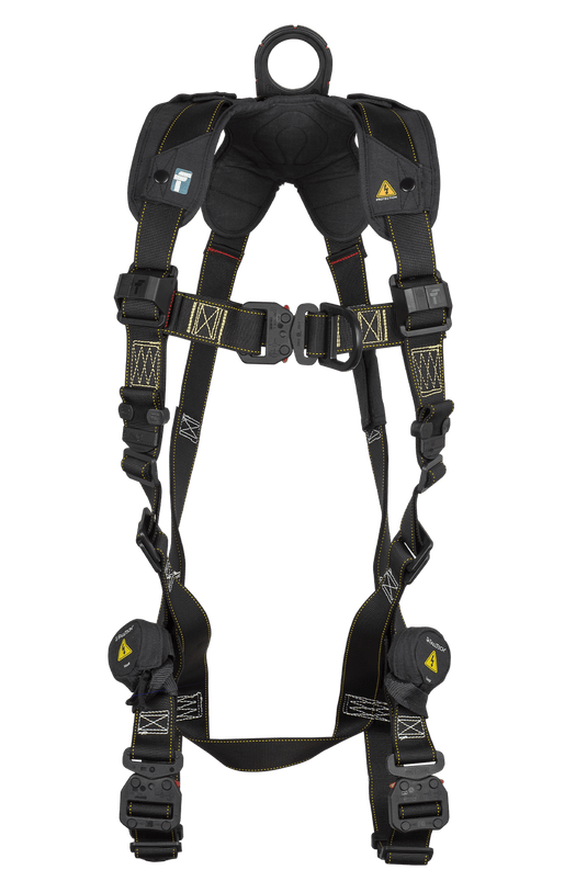 Arc Flash Nylon 2D Climbing Non-belted Full Body Harness, Overmolded Quick Connect Adjustments