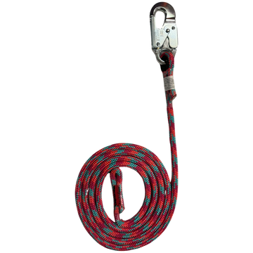 Huracan 1/2" 24 Strand Double Braid Lanyard with an Aluminum Body Steel Gate Ansi Double Action Snap Hook