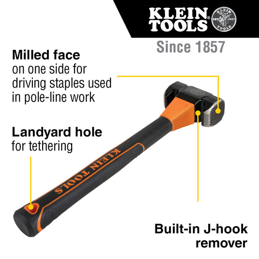 Lineman's Milled-Face Hammer