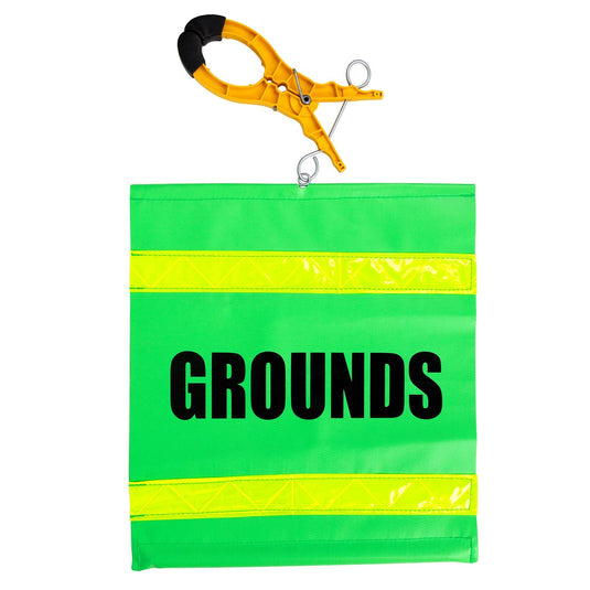 "Grounds" Flag w/Clamp - 8454HO3/8454G9H