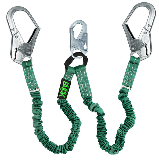 Buck-V Style Energy Absorbing Lanyard - 8V6716D+4S1X12