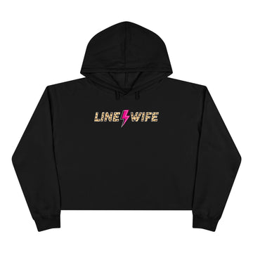 Line Wife Cheetah Crop Hoodie