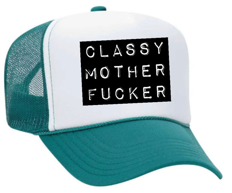 Load image into Gallery viewer, Classy Mother Fucker Block Trucker Hat
