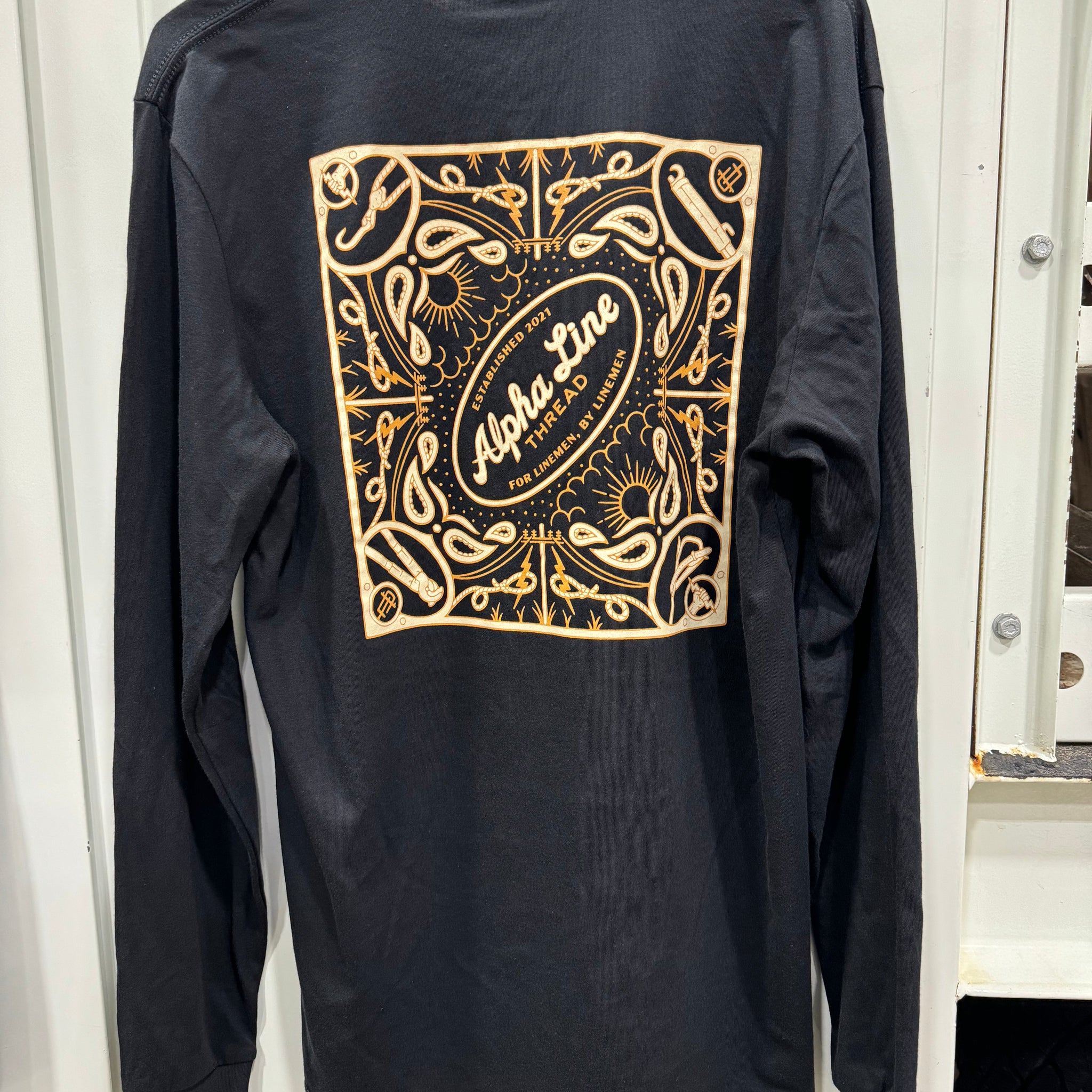Bandana design long sleeve shirt