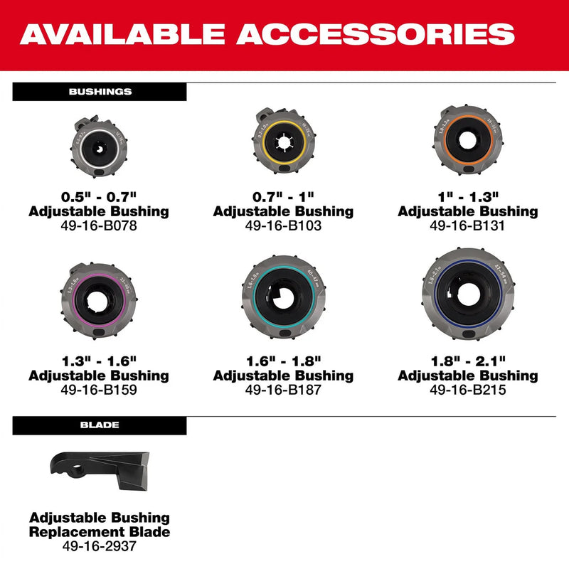 Load image into Gallery viewer, M18 FUEL Covered Conductor Cable Stripper Kit w/ Adjustable Bushings
