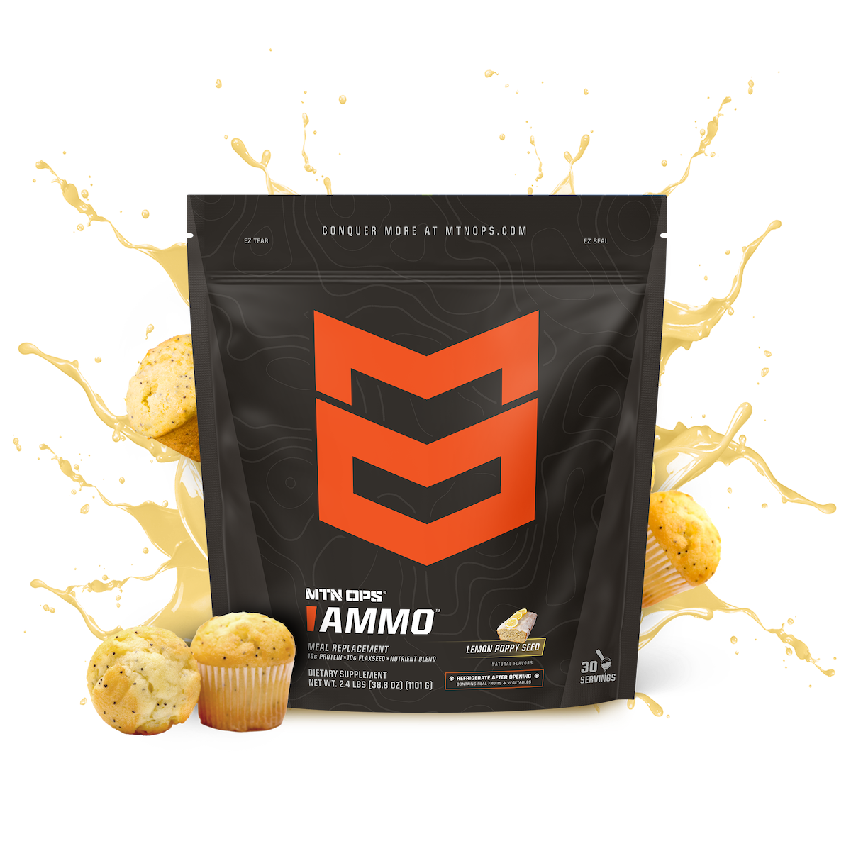 AMMO - Lemon Poppyseed / Pouch - 30 Servings