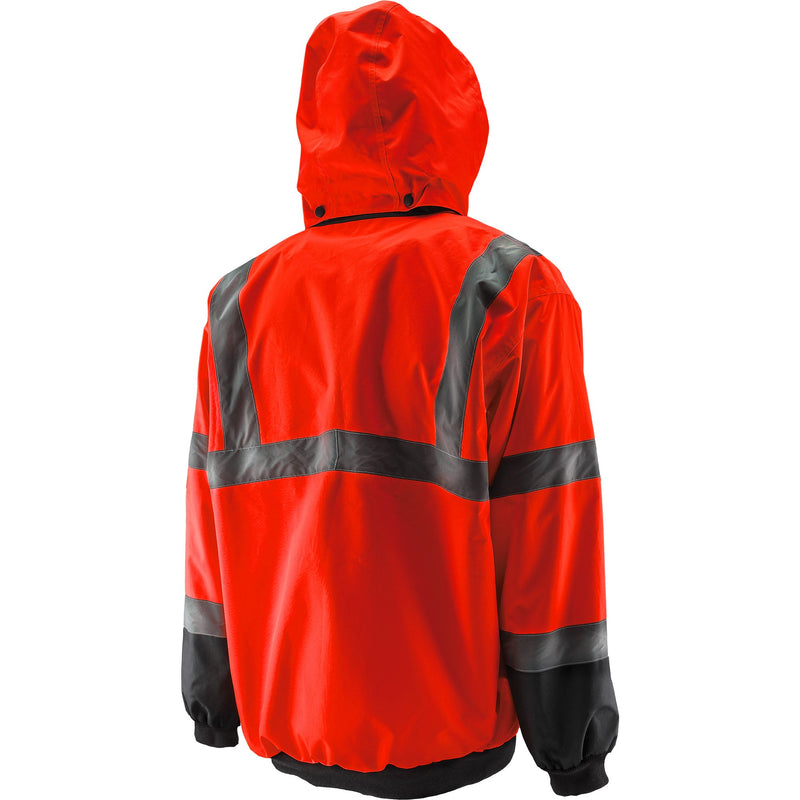 Load image into Gallery viewer, Hi-Viz Orange Bomber Jacket
