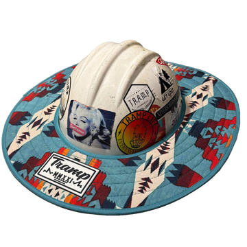Turquoise Hard Hat Sun Shade