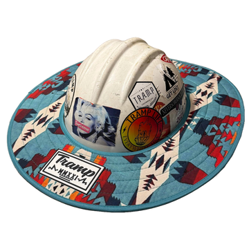 Turquoise Regular Hard Hat Sun Shade