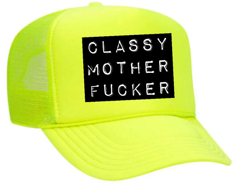 Load image into Gallery viewer, Classy Mother Fucker Block Trucker Hat
