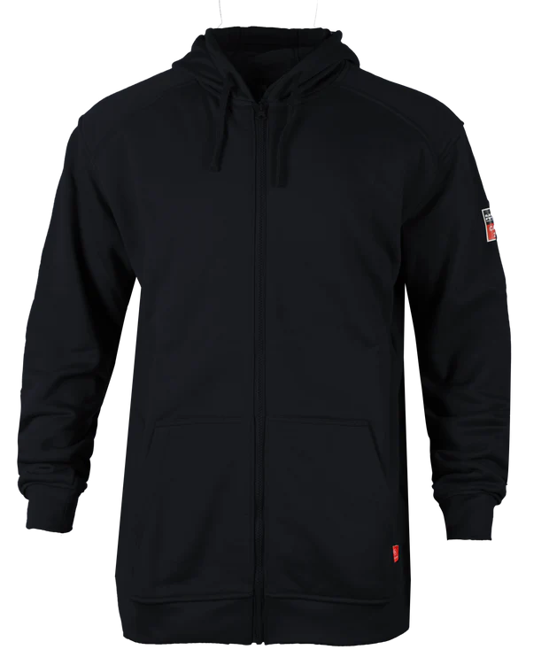 NKE FR FULL ZIPPER HOODIE - BLACK