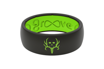 Bone Collector Black & Green Ring