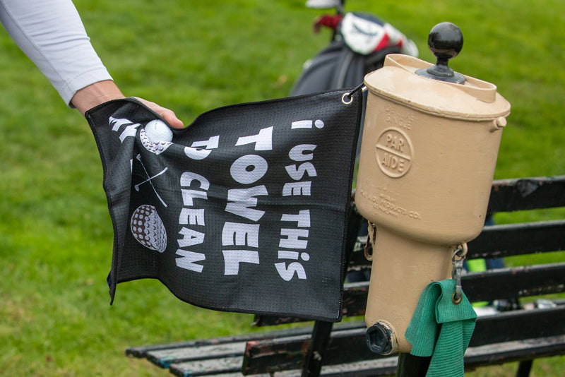 Load image into Gallery viewer, Clean My Balls Golf Towel Funny Gag Gift
