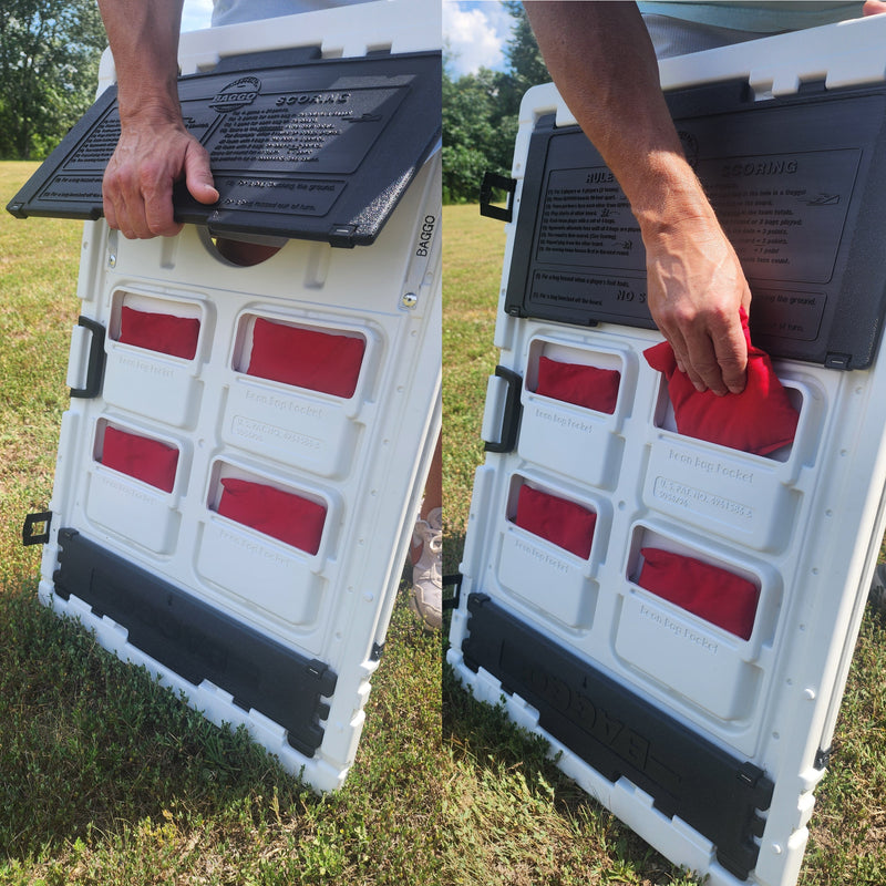 Load image into Gallery viewer, Line Roots Supply Cables Portable 2x3 Cornhole Bean Bag Toss Baggo Game
