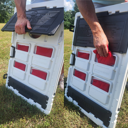 Line Roots Supply Cables Portable 2x3 Cornhole Bean Bag Toss Baggo Game