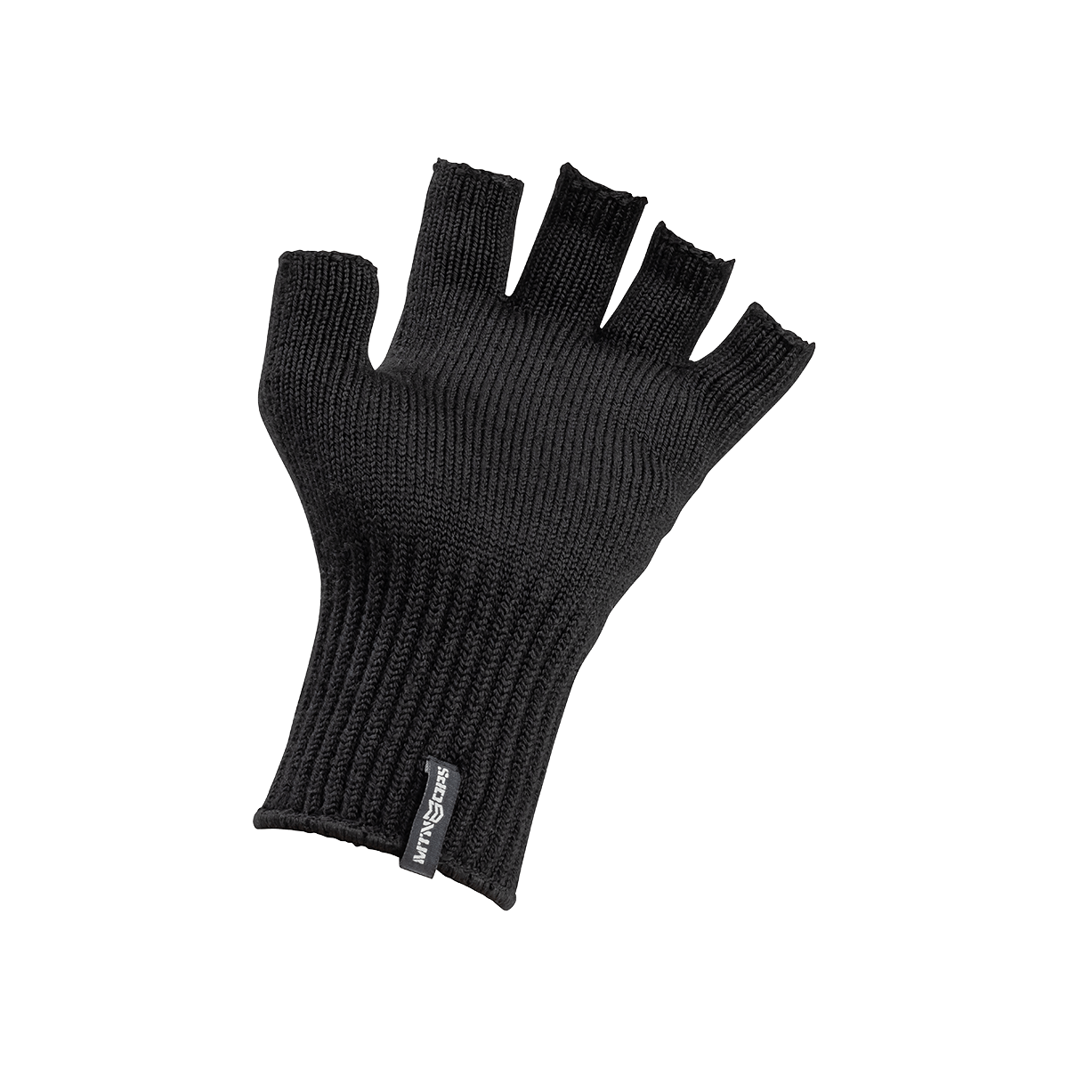 BATTLEGROUND FINGERLESS MERINO GLOVES - Black