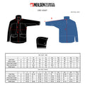 GORE-TEX Breathable Rainwear CEC Brown Coat size chart