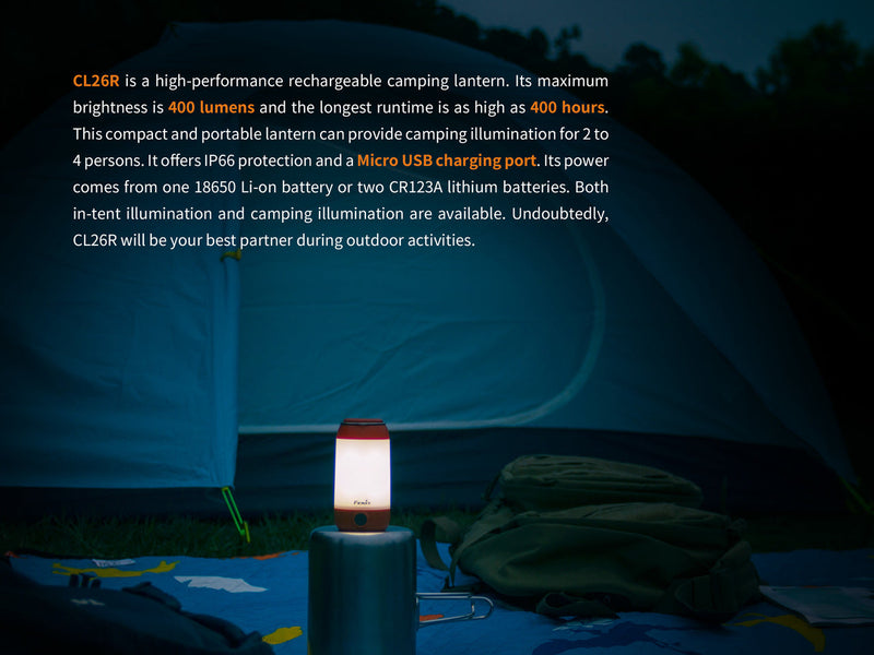 Load image into Gallery viewer, High Performance LED Rechargeable Camping Lantern - CL26R
