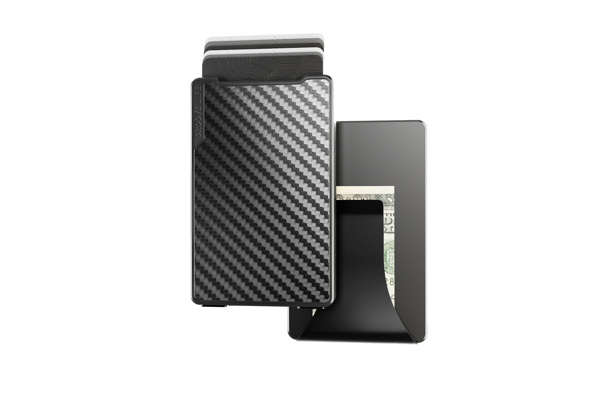 Groove Wallet® Carbon Fiber - Gun Metal