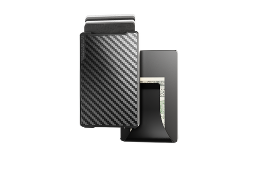 Groove Wallet® Carbon Fiber - Gun Metal