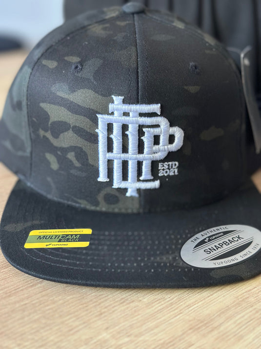 Multicam Black on White Snapback