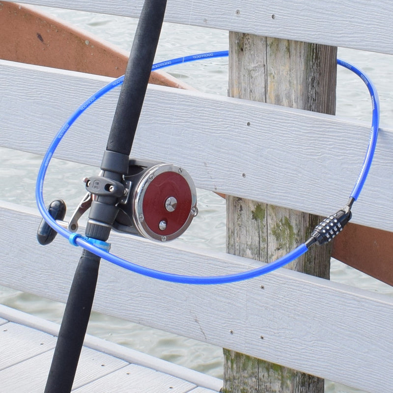 Load image into Gallery viewer, DocksLocks Fishing Rod &amp; Reel Lock
