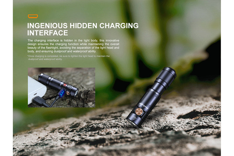 Load image into Gallery viewer, Fenix E05R Mini Keychain LED Flashlight - 400 Lumens
