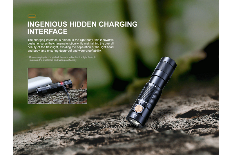 Load image into Gallery viewer, Fenix E09R Rechargeable High-Output Flashlight  - 600 Lumens
