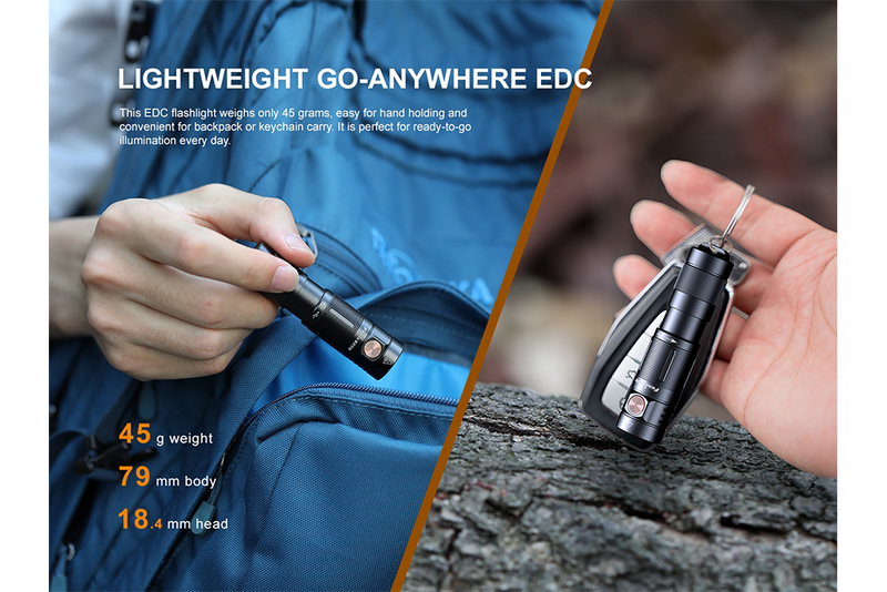 Load image into Gallery viewer, Fenix E09R Rechargeable High-Output Flashlight  - 600 Lumens
