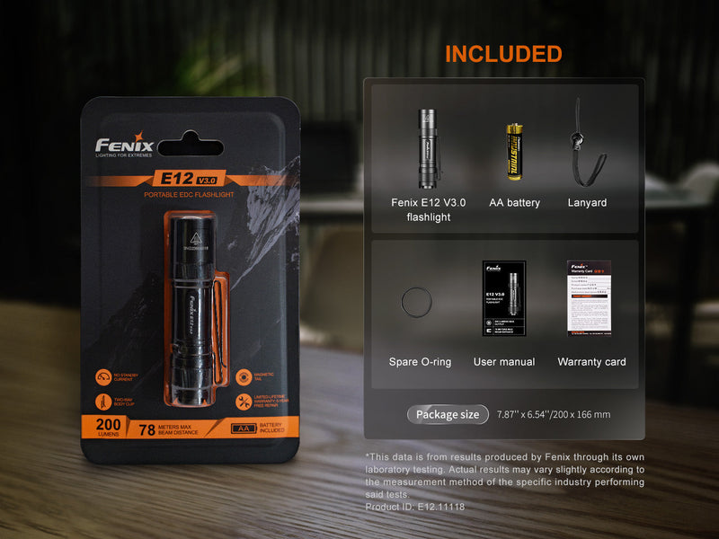 Load image into Gallery viewer, Fenix E12 V3 Portable EDC Flashlight
